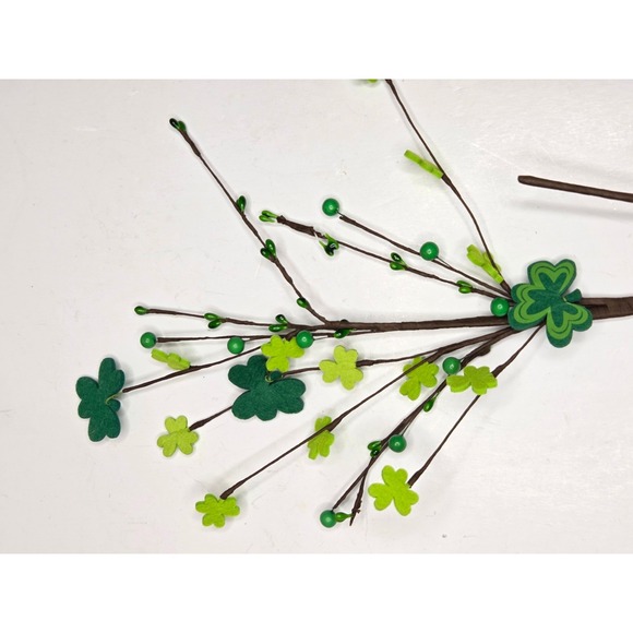 St. Patricks Day Green Clover Pip Berries Floral Pick Stem Spray Branch - Picture 11 of 11